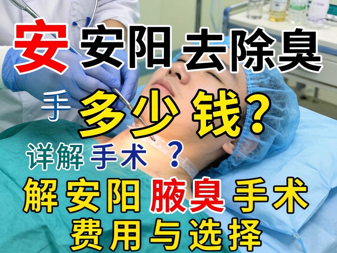 安阳去除腋臭手术多少钱？详解安阳腋臭手术费用与选择