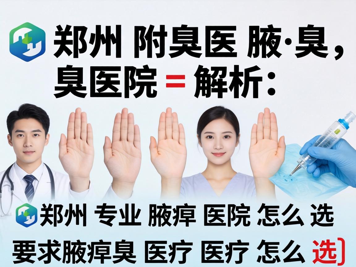 郑州附医腋臭医院解析，郑州专业腋臭医院怎么选
