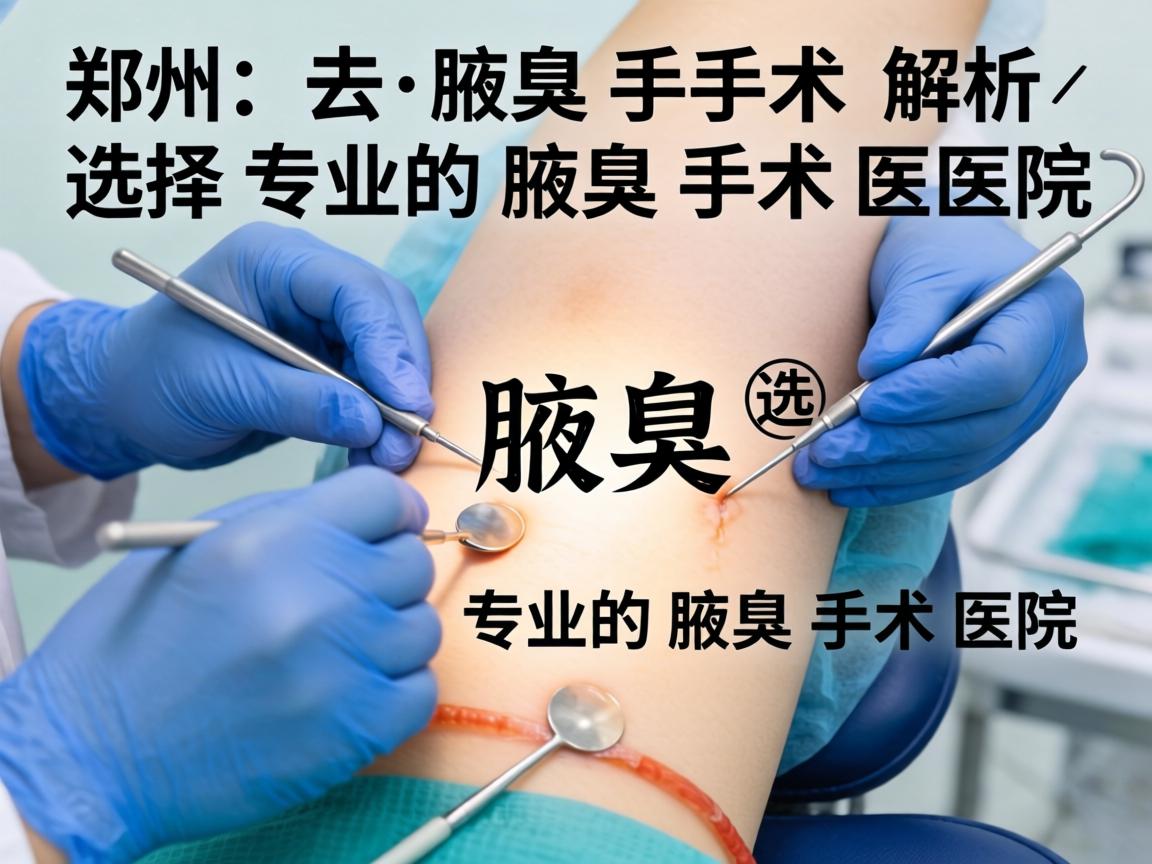 郑州去腋臭手术医院解析,如何选择专业的腋臭手术医院 郑州去腋臭手术医院解析,如何选择专业的腋臭手术医院