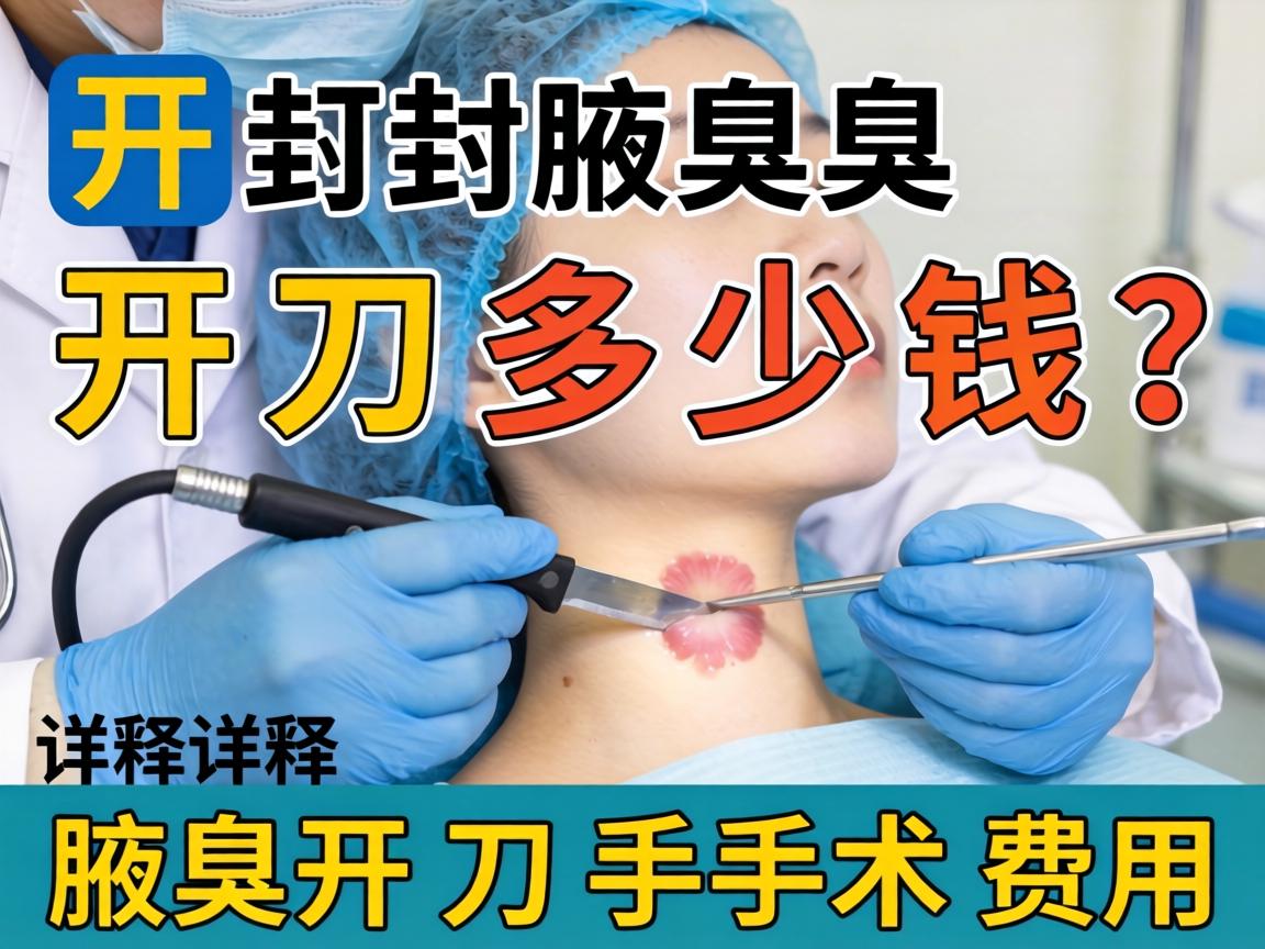 开封腋臭开刀多少钱？详解腋臭开刀手术费用