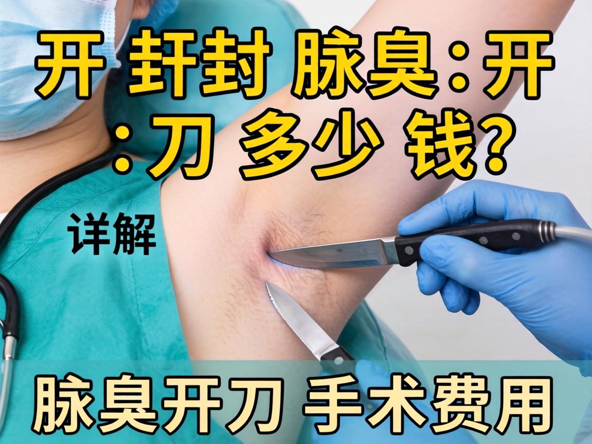 开封腋臭开刀多少钱？详解腋臭开刀手术费用