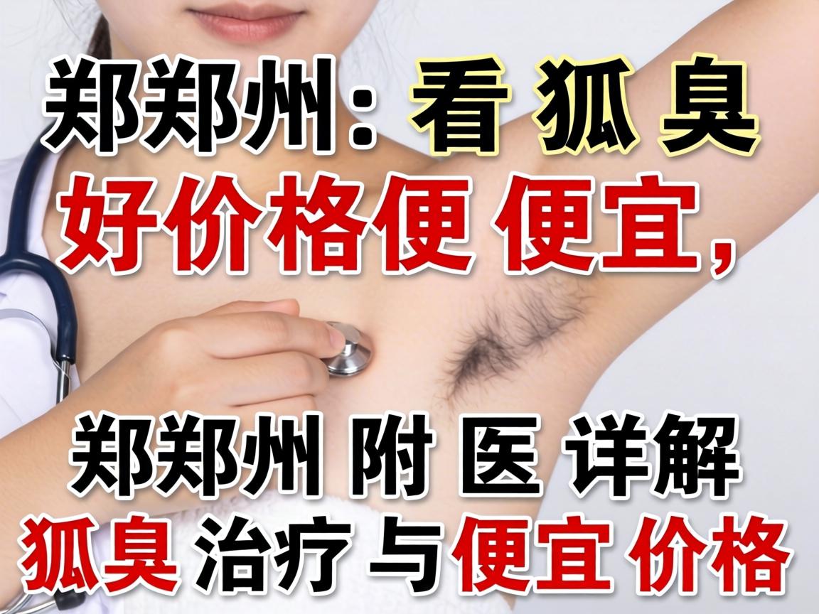 郑州看狐臭好价格便宜，郑州附医详解狐臭治疗与便宜价格