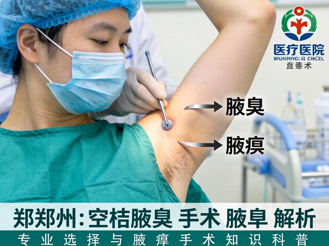 郑州腋臭手术医院解析，专业选择与腋臭手术知识科普