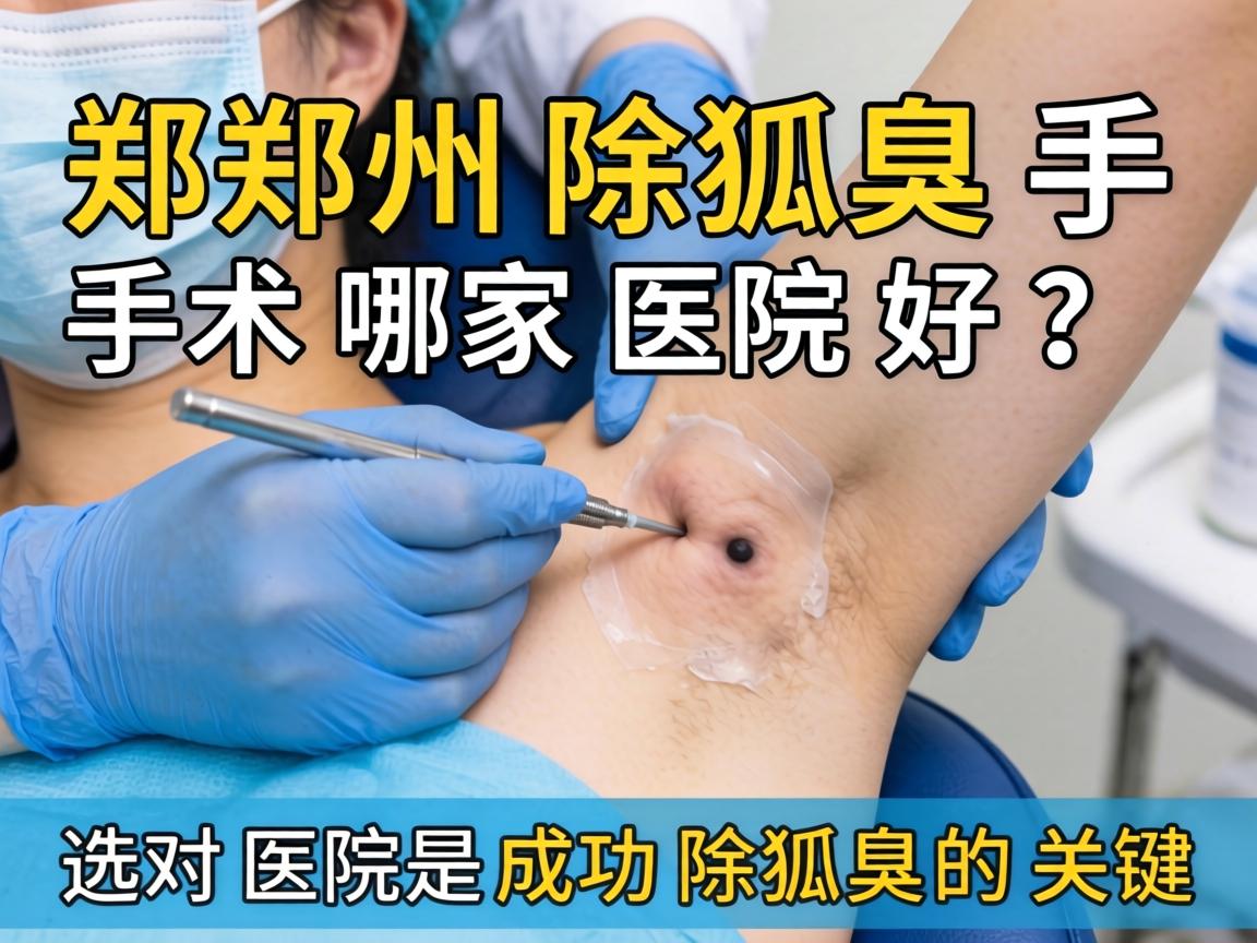 郑州除狐臭手术哪家医院好？选对医院是成功除狐臭的关键
