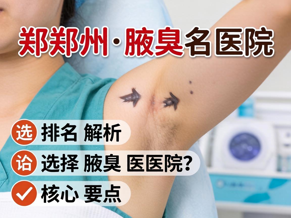 郑州腋臭医院排名解析，选择腋臭医院的核心要点