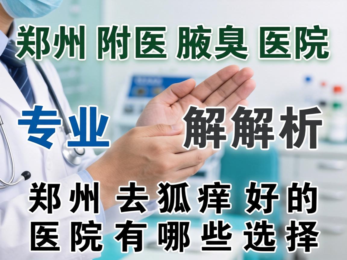 郑州附医腋臭医院专业解析，郑州去狐臭好的医院有哪些选择