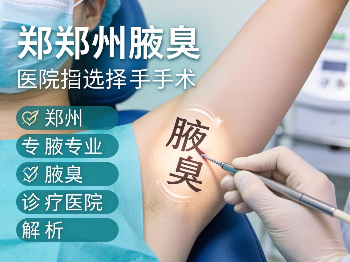 郑州腋臭手术医院选择指南，郑州专业腋臭诊疗医院解析