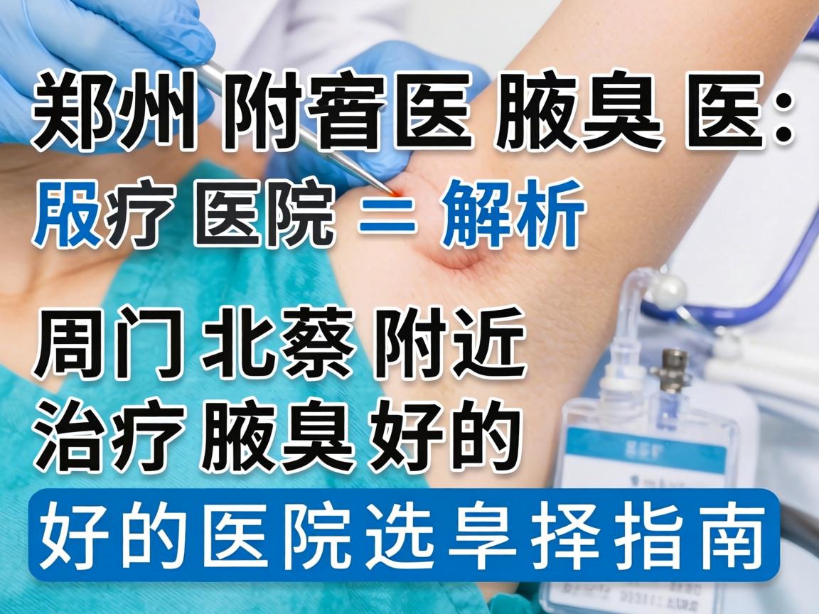 郑州附医腋臭医院解析，周口北蔡附近治疗腋臭好的医院选择指南