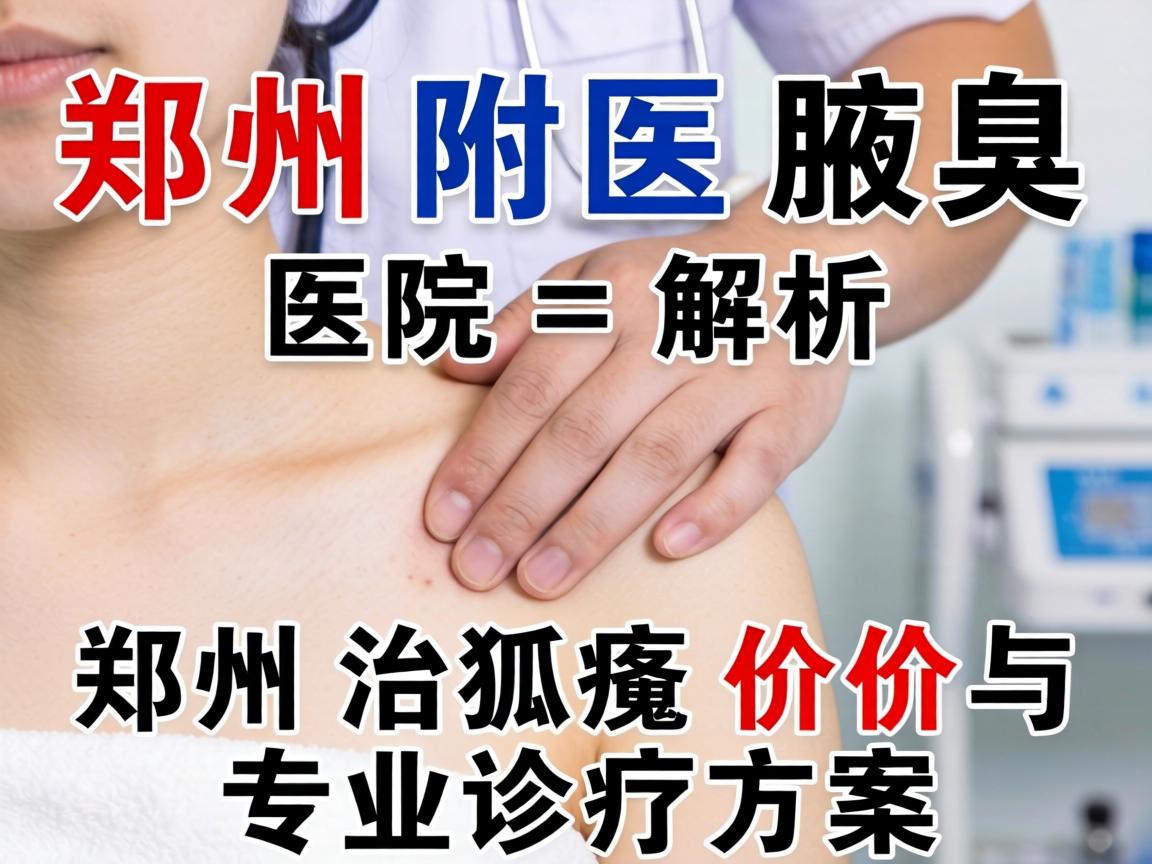 郑州附医腋臭医院解析，郑州治狐臭价格与专业诊疗方案
