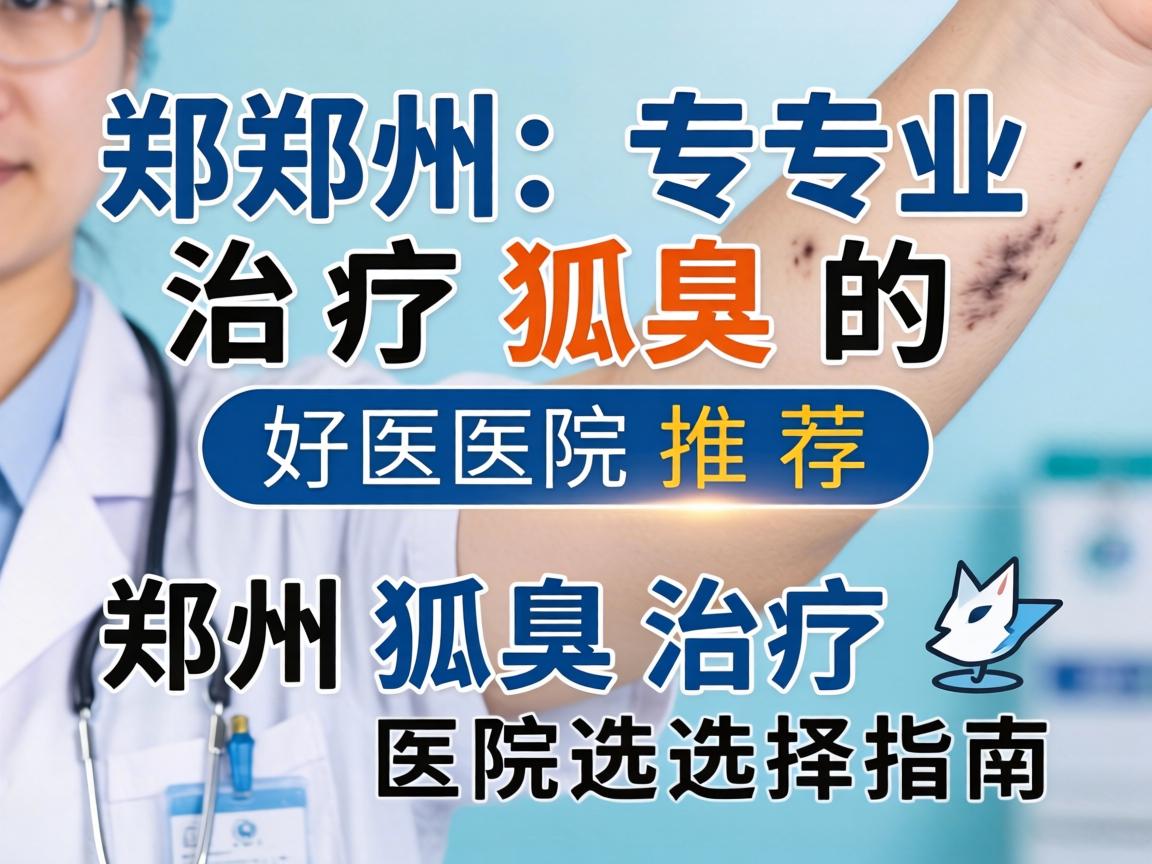 郑州专业治疗狐臭的好医院推荐，郑州狐臭治疗医院选择指南