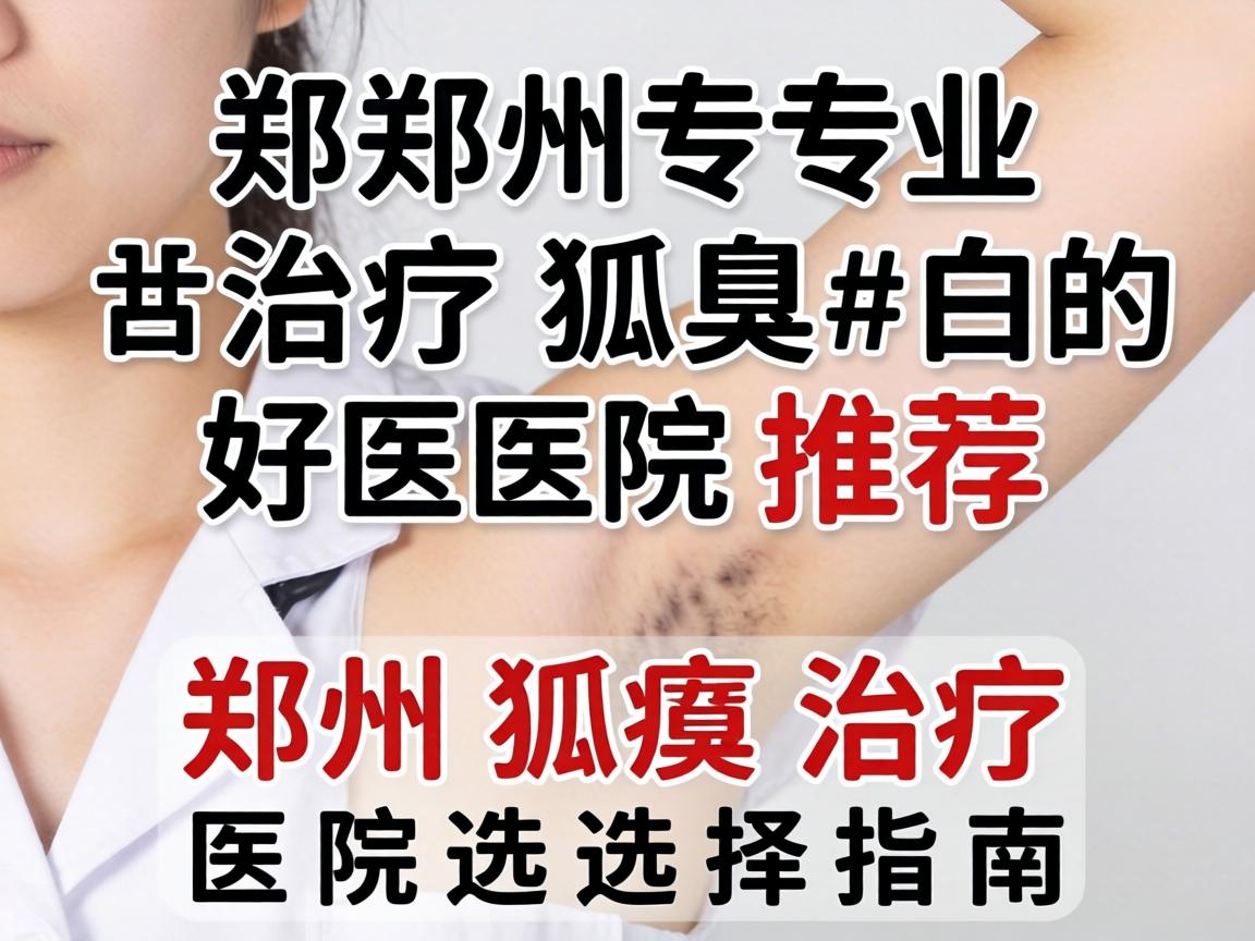 郑州专业治疗狐臭的好医院推荐，郑州狐臭治疗医院选择指南