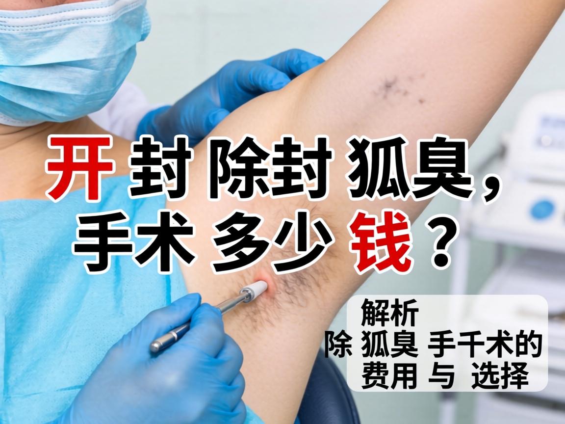 开封除狐臭手术多少钱?解析除狐臭手术的费用与选择 开封除狐臭手术多少钱?解析除狐臭手术的费用与选择