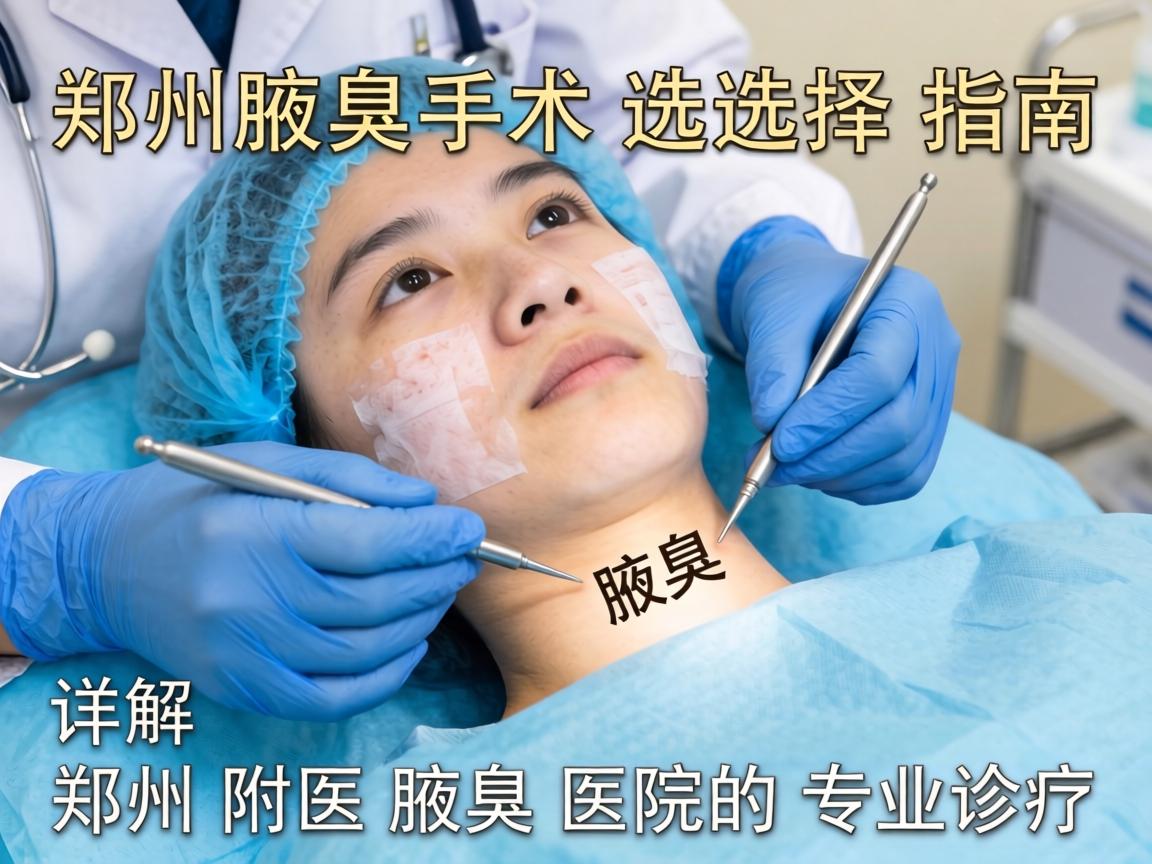 郑州腋臭手术选择指南，详解郑州附医腋臭医院的专业诊疗
