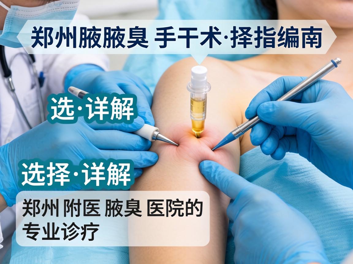 郑州腋臭手术选择指南，详解郑州附医腋臭医院的专业诊疗