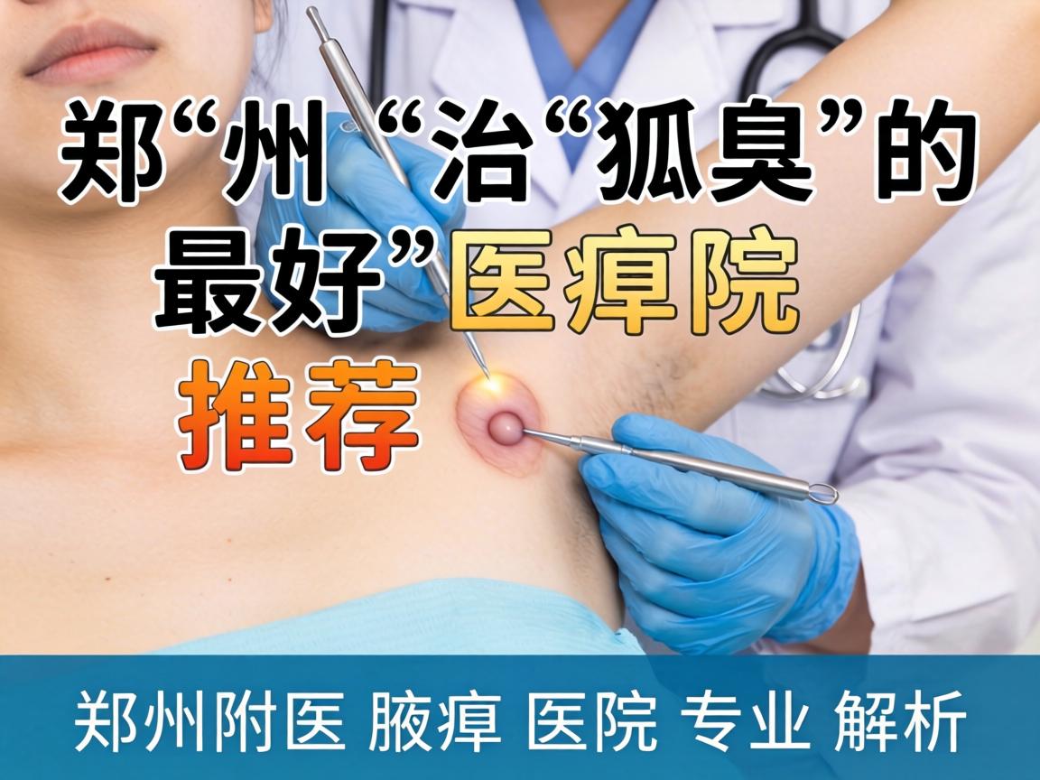 郑州治狐臭的最好医院推荐，郑州附医腋臭医院专业解析
