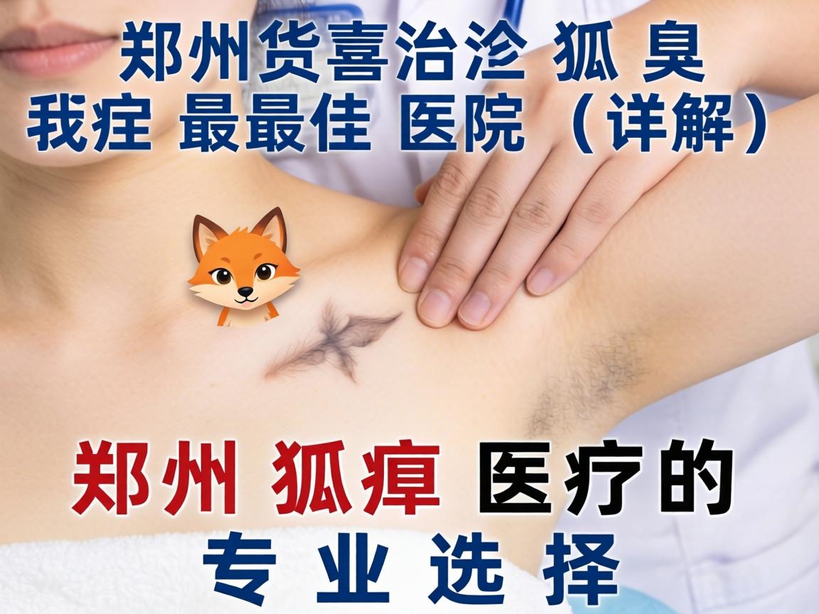 郑州治狐臭最佳医院详解，郑州狐臭医疗的专业选择