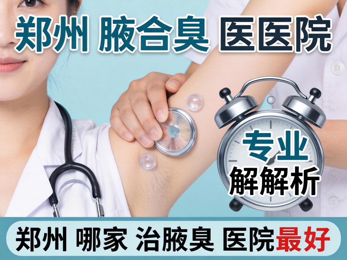 郑州腋臭医院专业解析，郑州哪家治腋臭医院最好