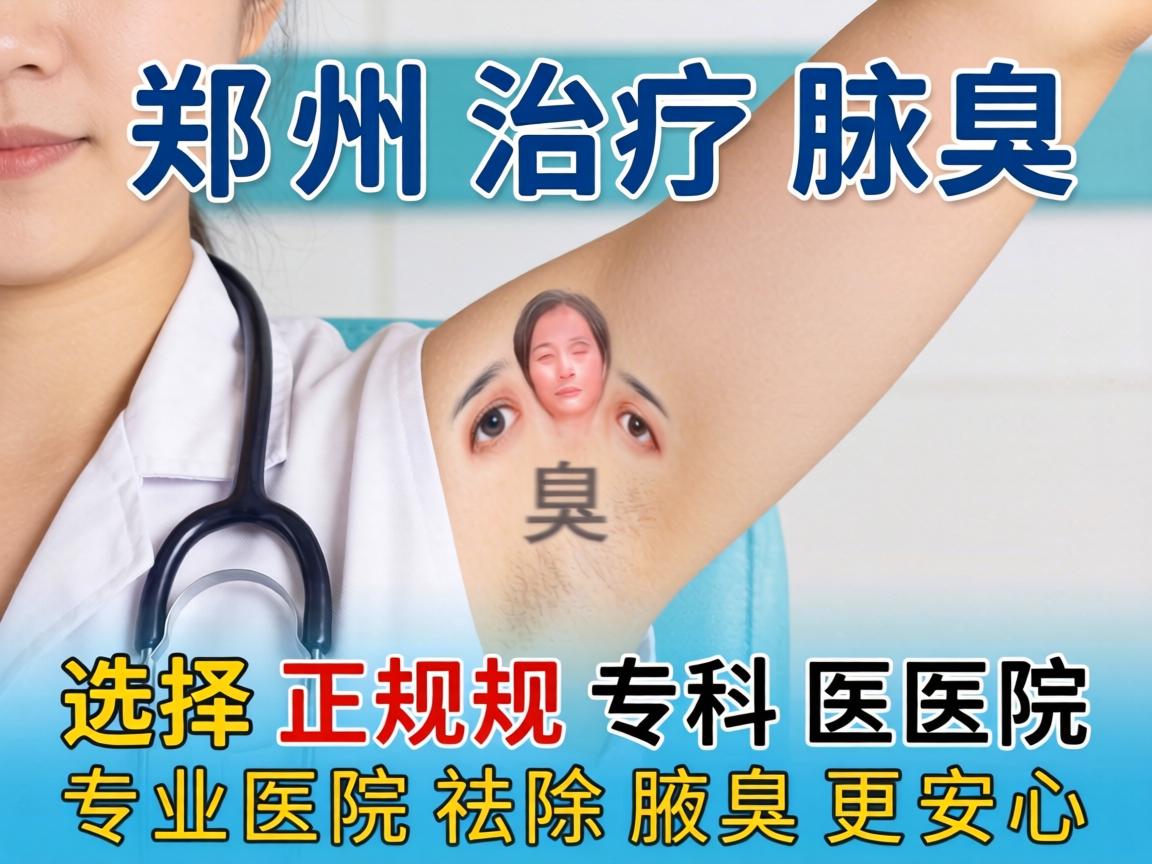 郑州治疗腋臭选择正规专科医院，专业医院祛除腋臭更安心