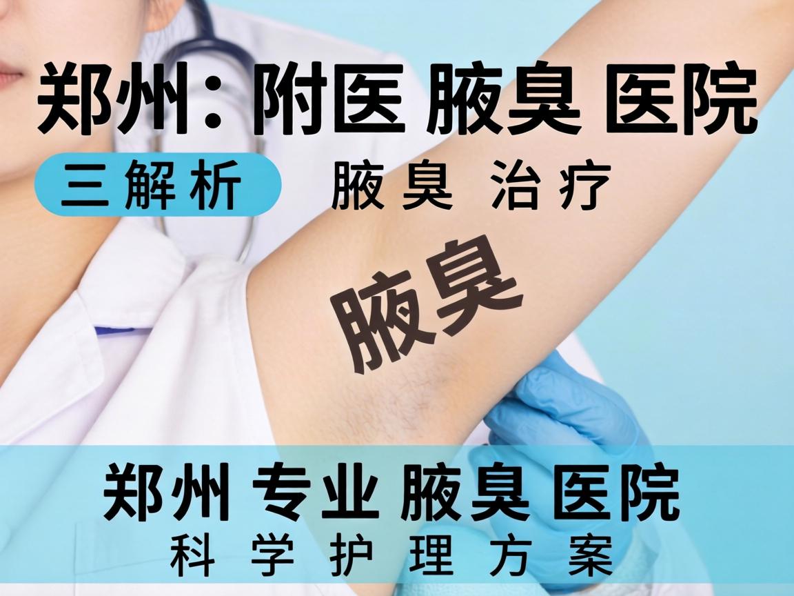 郑州附医腋臭医院解析腋臭治疗，郑州专业腋臭医院的科学护理方案