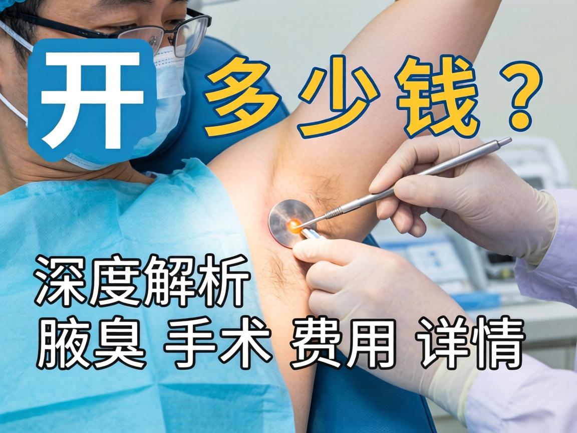 开封腋臭手术多少钱？深度解析腋臭手术费用详情