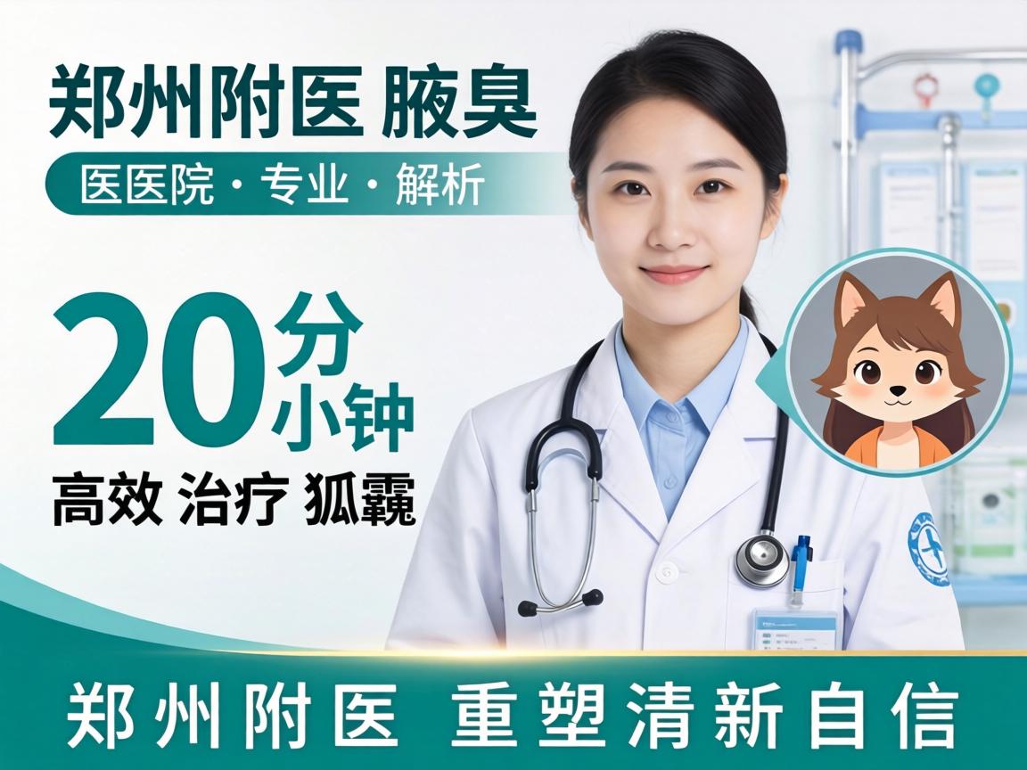 郑州附医腋臭医院专业解析，20分钟高效治疗狐臭，郑州附医重塑清新自信