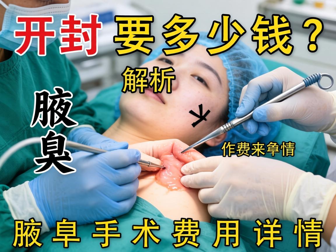 开封腋臭手术要多少钱？解析腋臭手术费用详情