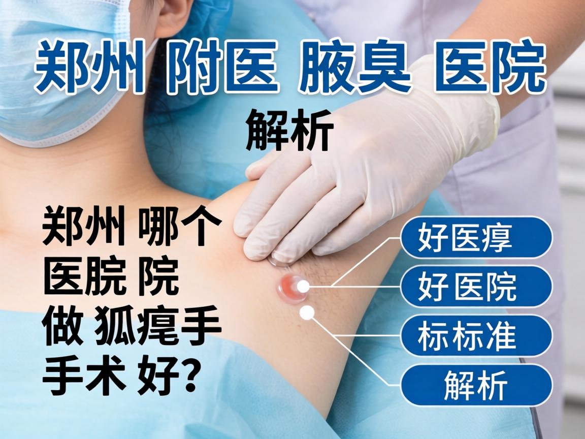 郑州附医腋臭医院解析，郑州哪个医院做狐臭手术好，好医院的标准解析