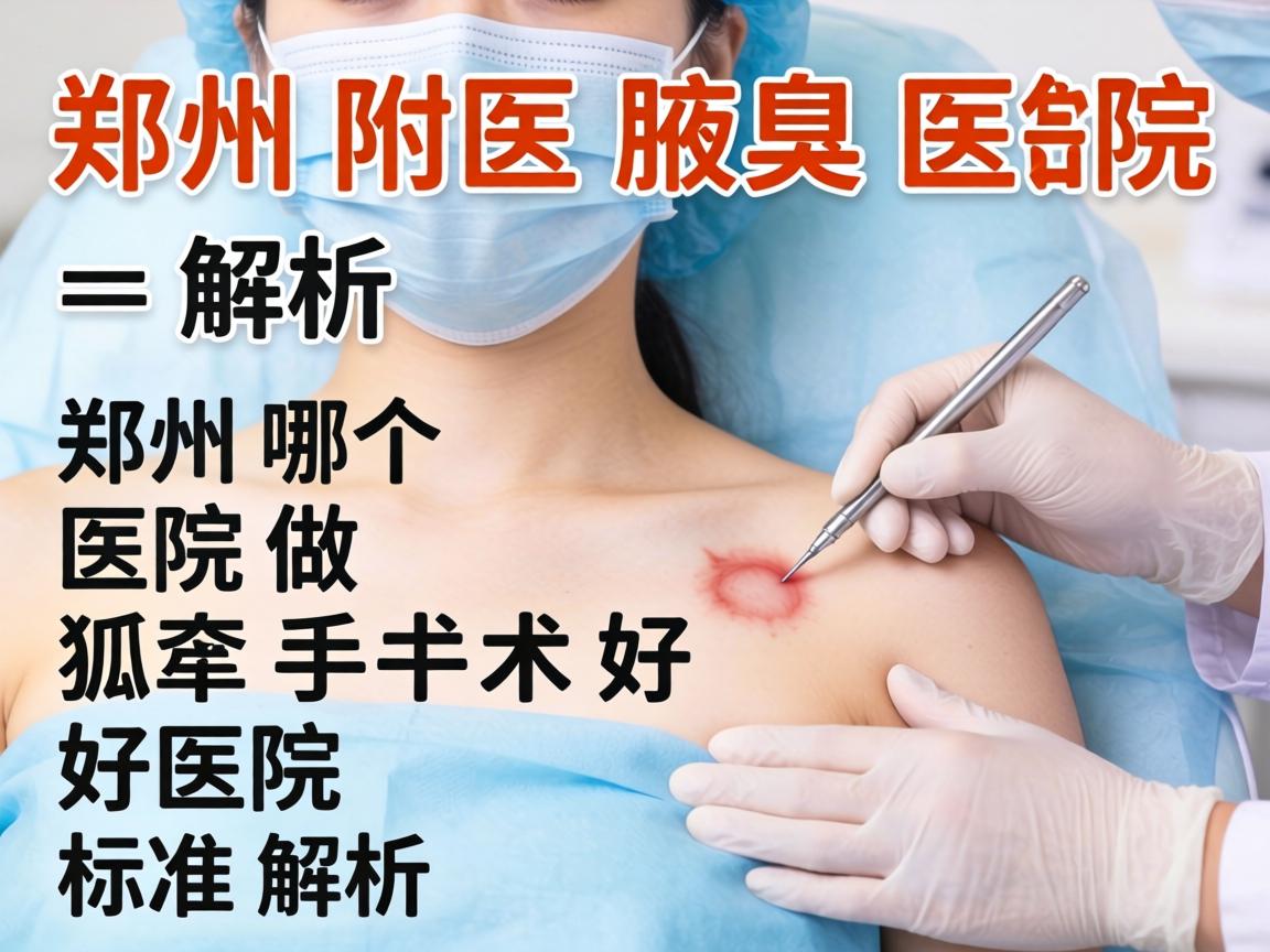 郑州附医腋臭医院解析，郑州哪个医院做狐臭手术好，好医院的标准解析
