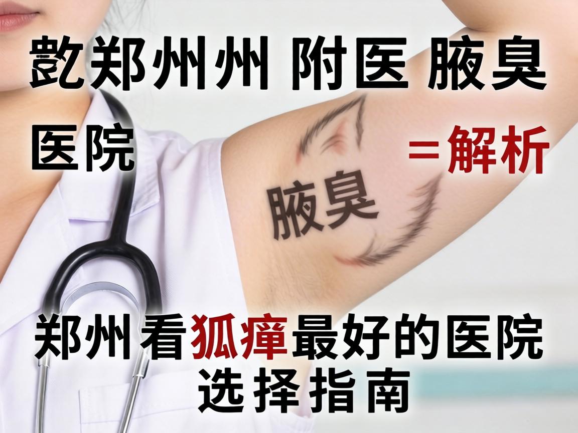 郑州附医腋臭医院解析，郑州看狐臭最好的医院选择指南