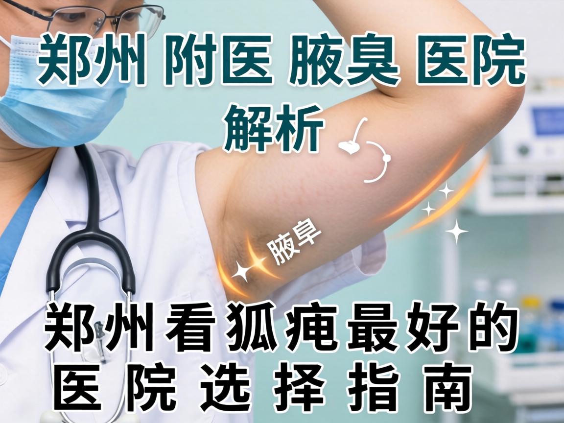 郑州附医腋臭医院解析，郑州看狐臭最好的医院选择指南