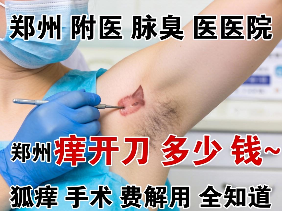 郑州附医腋臭医院解析，郑州狐臭开刀多少钱，狐臭手术费用全知道
