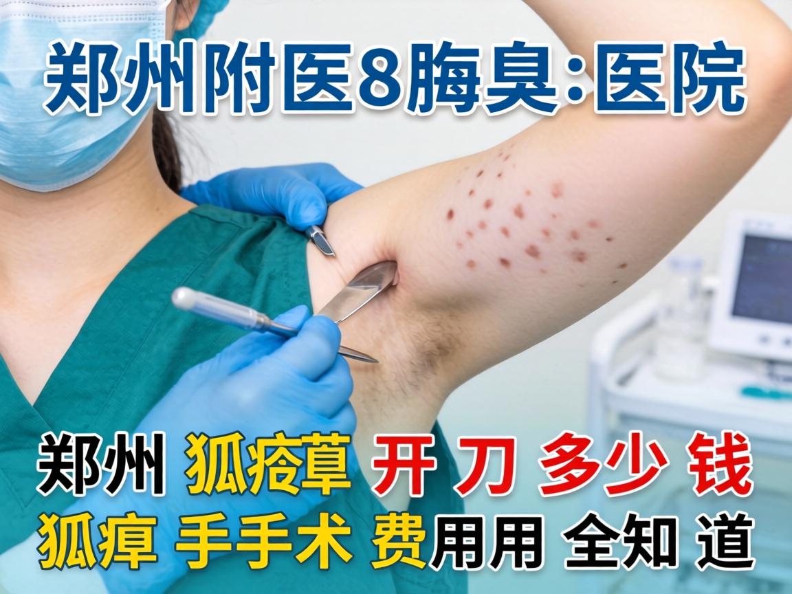 郑州附医腋臭医院解析，郑州狐臭开刀多少钱，狐臭手术费用全知道
