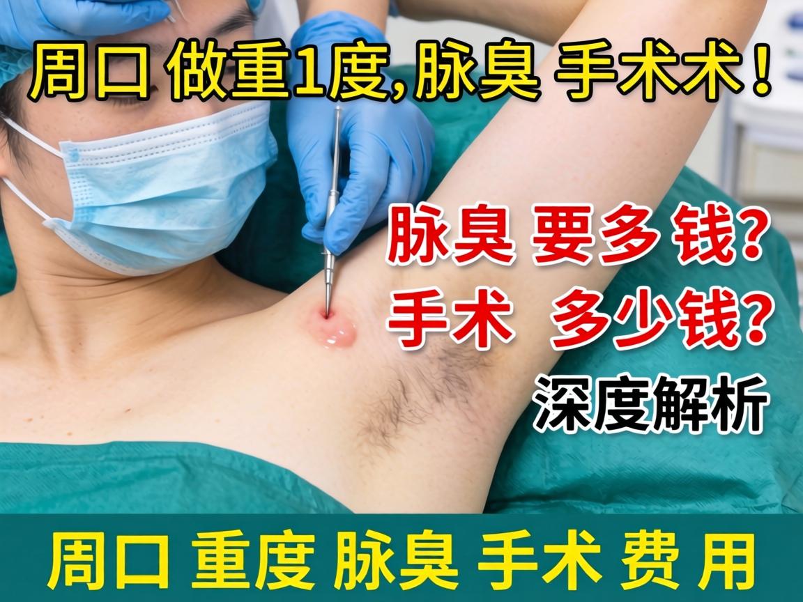 在周口做重度腋臭手术要多少钱？深度解析周口重度腋臭手术费用