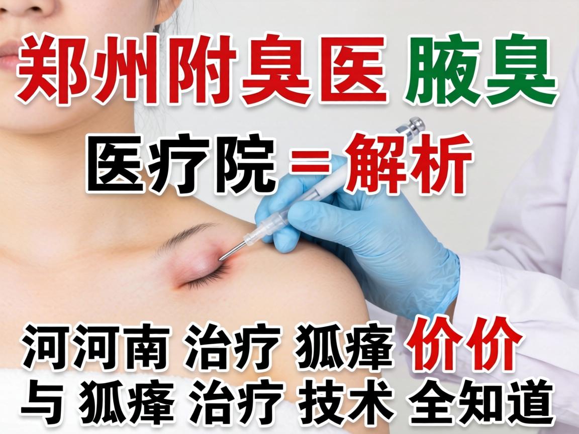 郑州附医腋臭医院解析，河南治疗狐臭价格与狐臭治疗技术全知道