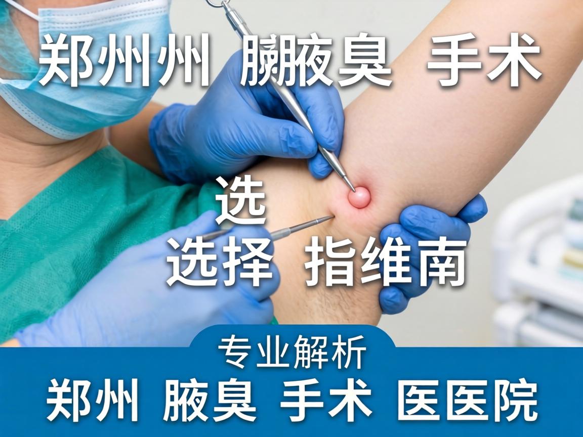 郑州腋臭手术选择指南，专业解析郑州腋臭手术医院