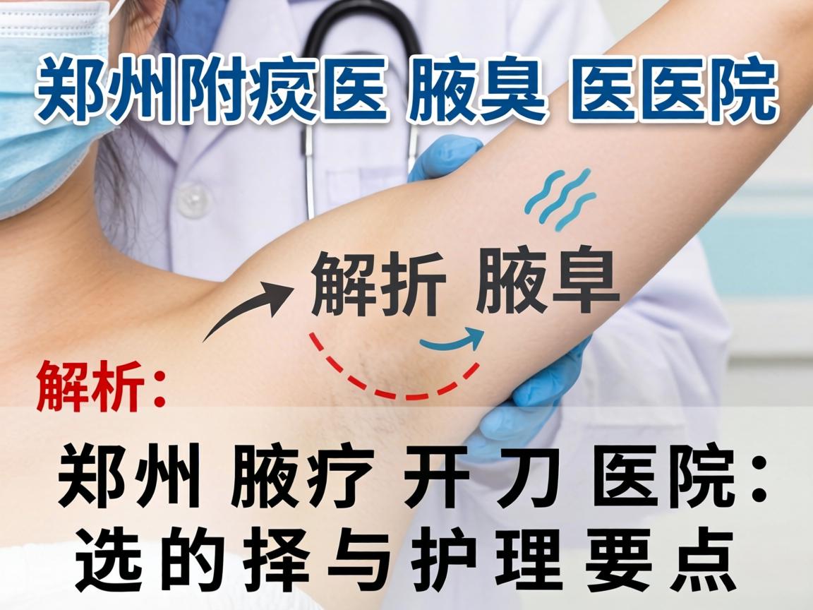 郑州附医腋臭医院解析，郑州腋臭开刀医院的选择与护理要点
