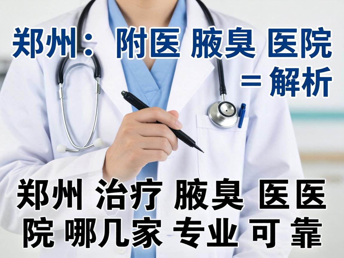 郑州附医腋臭医院解析，郑州治疗腋臭的医院哪几家专业可靠