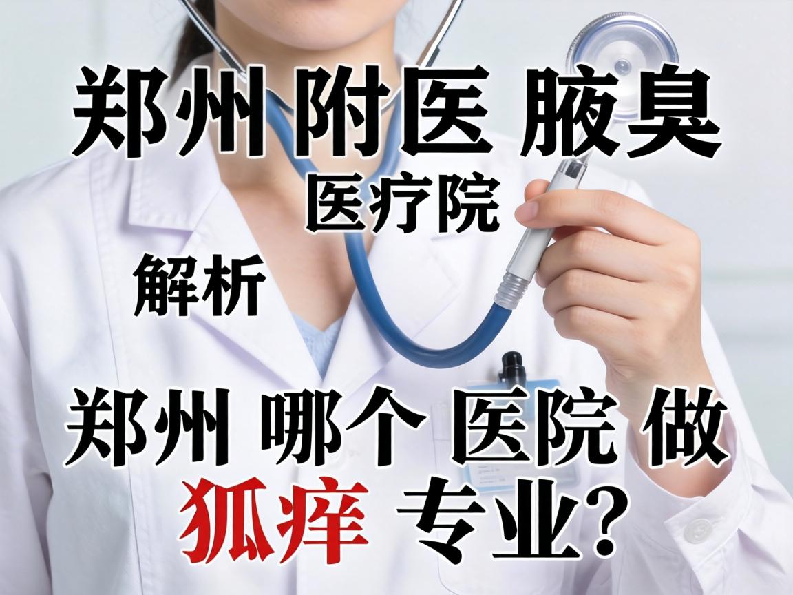 郑州附医腋臭医院解析，郑州哪个医院做狐臭专业？