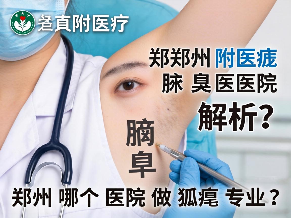 郑州附医腋臭医院解析，郑州哪个医院做狐臭专业？