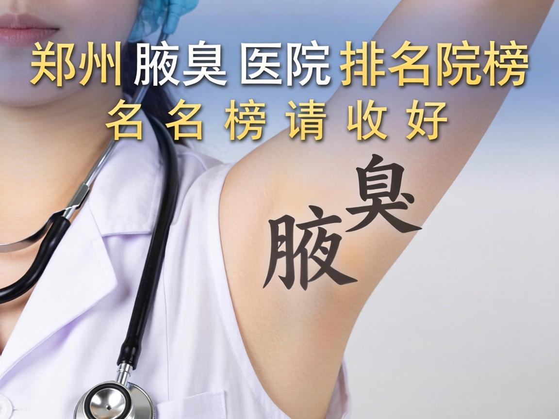 郑州腋臭医院排名榜发布，这份郑州腋臭医院排名榜请收好