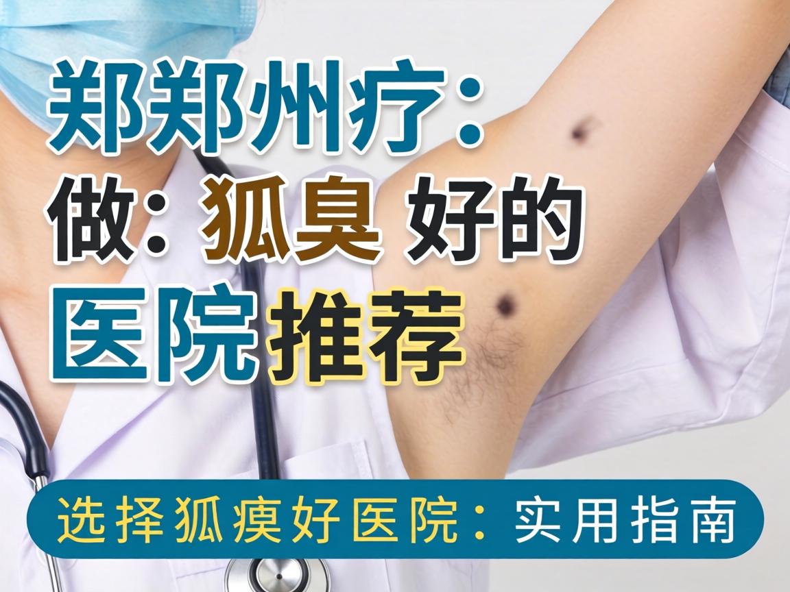 郑州做狐臭好的医院推荐，选择狐臭好医院的实用指南