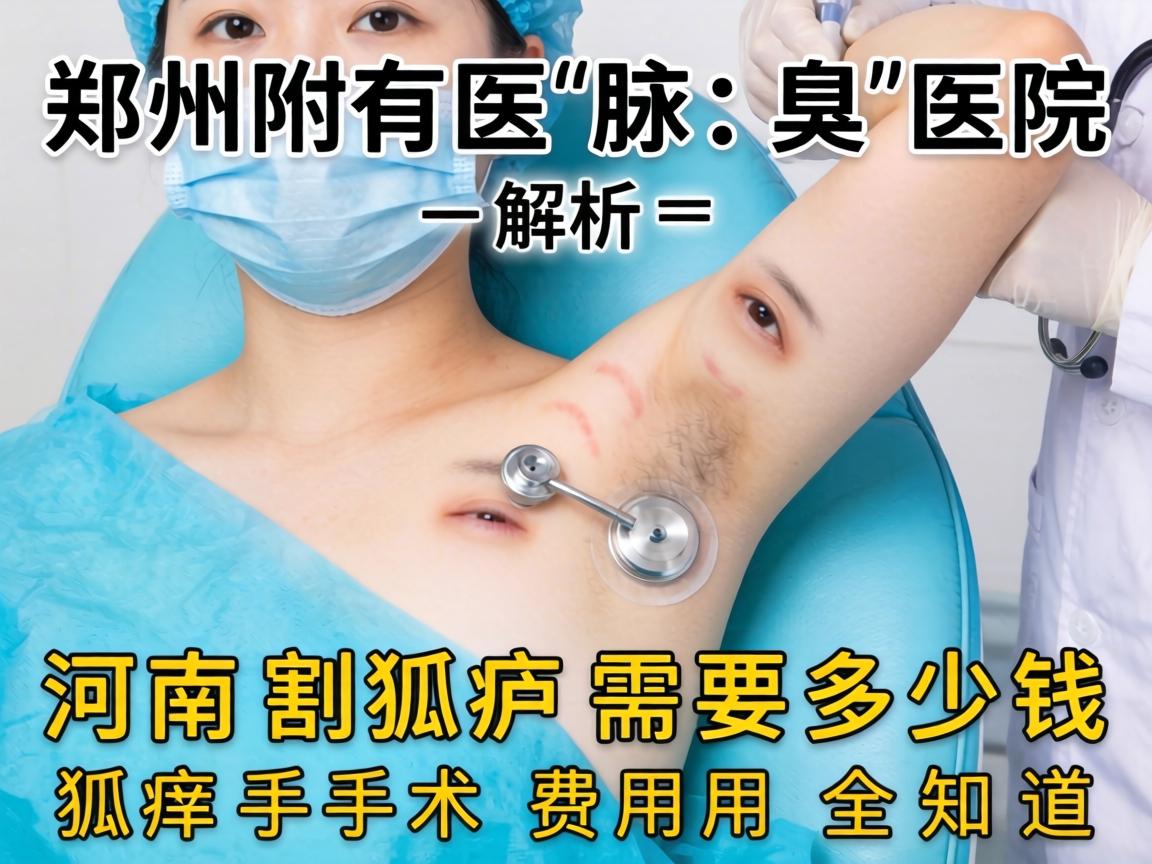 郑州附医腋臭医院解析，河南割狐臭需要多少钱，狐臭手术费用全知道