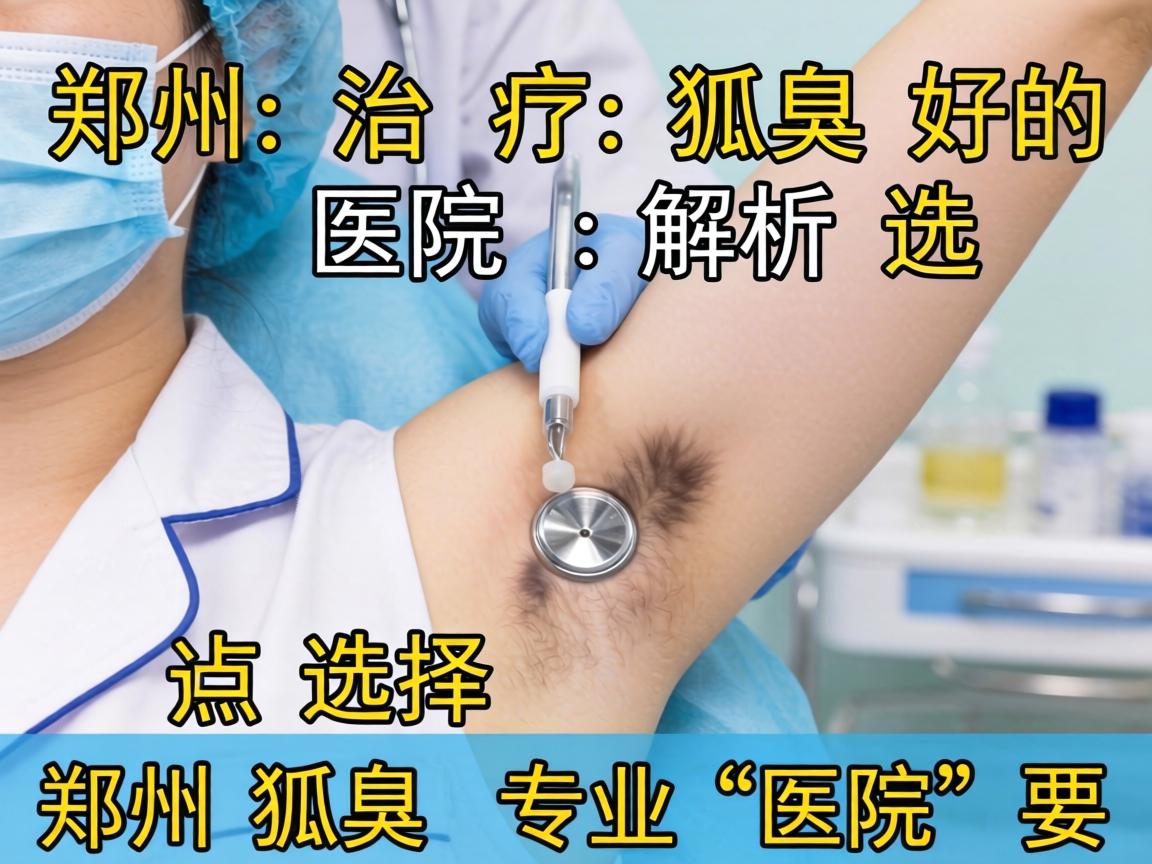 郑州治疗狐臭好的医院解析，选择郑州狐臭专业医院的要点