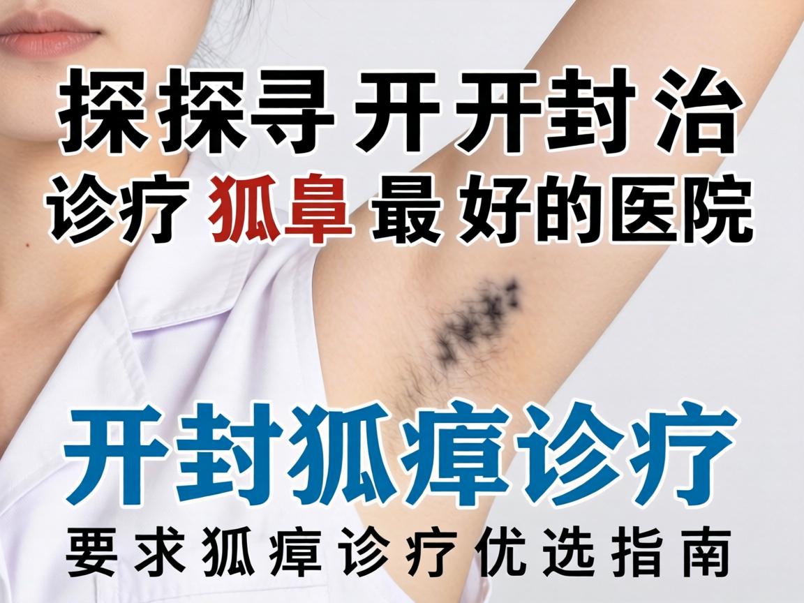 探寻开封治疗狐臭最好的医院，开封狐臭诊疗优选指南