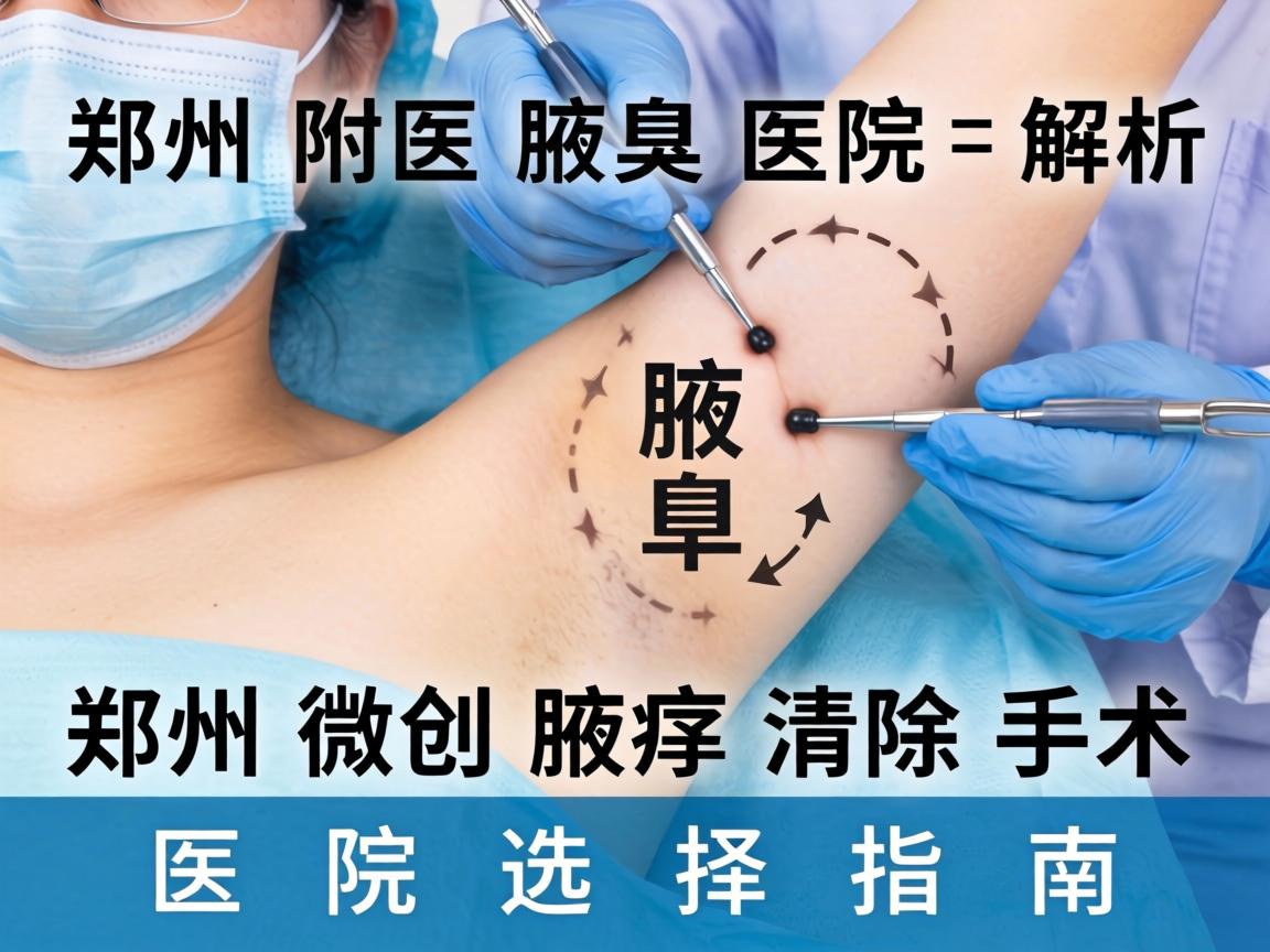 郑州附医腋臭医院解析,郑州微创腋臭清除手术的医院选择指南 郑州附医腋臭医院解析,郑州微创腋臭清除手术的医院选择指南