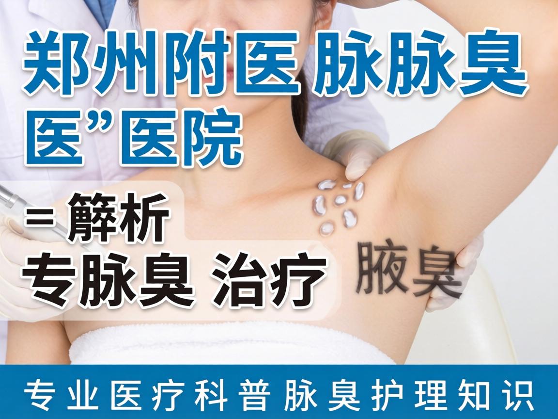 郑州附医腋臭医院解析腋臭治疗 专业医疗科普腋臭护理知识