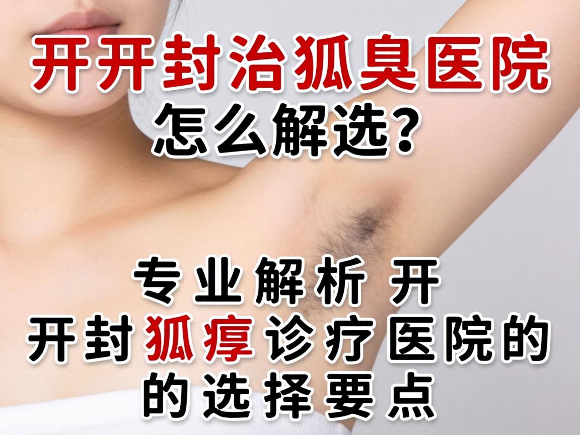 开封治狐臭医院怎么选？专业解析开封狐臭诊疗医院的选择要点
