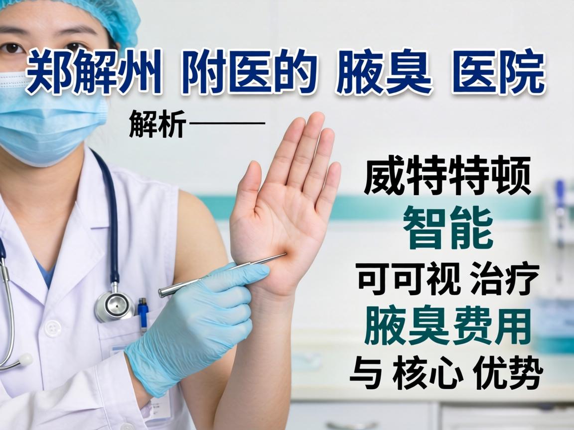 郑州附医腋臭医院解析,威特顿智能可视治疗腋臭费用与核心优势 郑州附医腋臭医院解析,威特顿智能可视治疗腋臭费用与核心优势