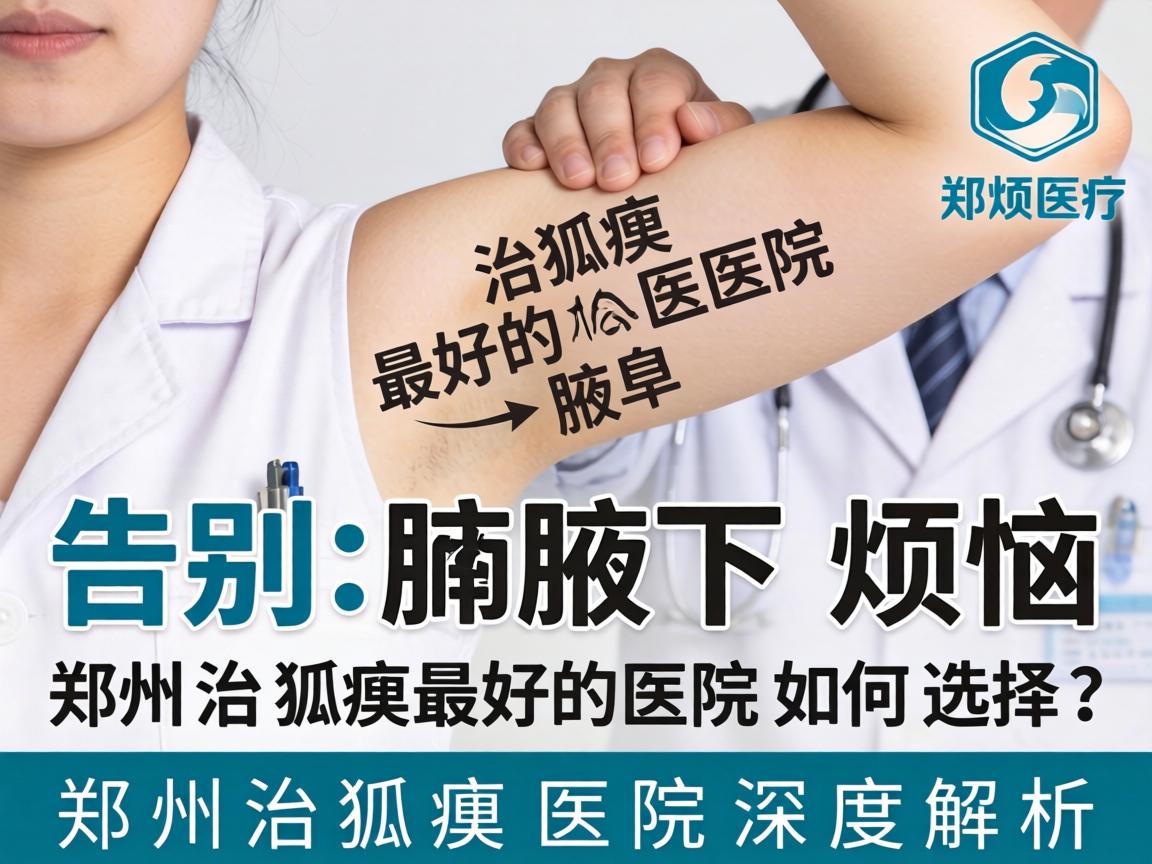 告别腋下烦恼，郑州治狐臭最好的医院如何选择？郑州治狐臭医院深度解析