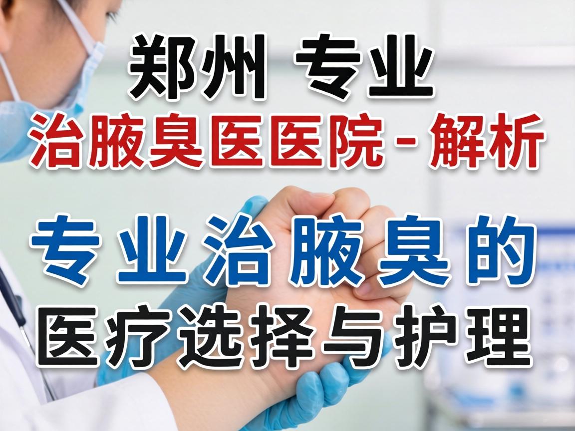 郑州专业治腋臭医院解析，专业治腋臭的医疗选择与护理